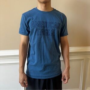 American Eagle Blue Short Sleeve Tshirt
